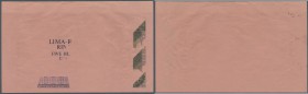Brunei: highly rare uniface Proof print / color trial on pink test paper of 500 Ringgit ND(1972-88) P. 11p, printed w/o signatures and serial numbers,...