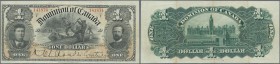 Canada: Dominion of Canada 1 Dollar 1898, series ”F” and signature Courtney, P.24Aa, excellent condition with bright colors and crisp paper, just a fe...