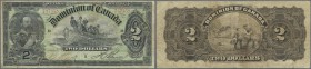 Canada: Dominion of Canada 2 Dollars 1897, series ”D” and signature Boville, P.24Cb, tiny border tears and small tear at center and toned paper. Condi...