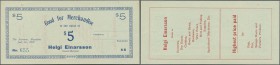 Canada: 5 Dollars ”Good for Merchandise”, Manitoba 1907, P.NL, tiny pinholes at upper margin, otherwise perfect: aUNC