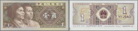 China: Bundle with 100 pcs. 1 Jiao 1980 with running serial numbers and in UNC condition. (100 pcs.)