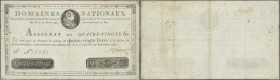 France: Domaines Nationaux 80 Livres 1790 Assignat, P.A37, great original shape with lightly toned paper and some pinholes. Previously mounted. Condit...