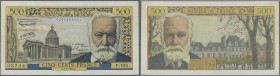 France: 500 Francs 1958 P. 133b, Victor Hugo, pressed even it would not have been neccessary because this note has no damages like tears, only 2 very ...