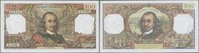 France: 100 Francs Corneille 1978 P. 149, in exceptional crisp condition, original french banknote paper, not pressed, no holes or tears, no pinholes,...