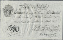 Great Britain: set of 2 banknotes Bernhard Forgeries containing 5 & 10 Pounds 1935 like P. 335 & 336, both with only light traces of use, no holes or ...