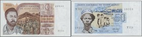 Guinea Bissau: set of 2 notes containing 50 & 100 Pesos 1975 P. 1, 2, both crisp original without any damages, in condition: UNC. (2 pcs)