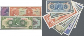 Haiti: set of 12 notes containing the following Pick numbers: 202 (UNC), 201 (UNC), 203 (UNC), 200 (UNC), 249 (UNC), 241 (aUNC), 245 (aUNC), 245A (UNC...