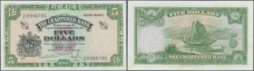 Hong Kong: The Chartered Bank 5 Dollars ND(1962-70), P.68c in perfect UNC condition