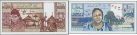Mauritania: 100, 200 and 1000 Ouguiya 1973 SPECIMEN, P.1s-3s, all in perfect UNC condition (3 pcs.)