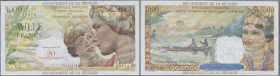 Réunion: Department de la Reunion 20 Nouveaux Francs on 1000 Francs ND(1967-71) P. 55, beautiful designed banknote, crisp original french banknote pap...