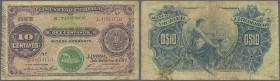 Saint Thomas & Prince: Banco Nacional Ultramarino 10 Centavos 1913, place of issue spelled ”S.THOME” and with Seal type ”Lisboa”, P.13, still nice and...