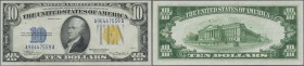 United States of America: 10 Dollars 1934A ”North Africa” yellow seal issue P. 415AY, in very crisp condition with only light handling, no folds, cond...