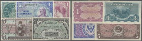 United States of America: Very nice lot with 16 MPC's in uncirculated condition, comprising 5, 10, 25 Cents and 1 Dollar series 472, 25 Cents and 1 Do...