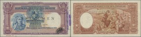 Uruguay: 500 Pesos 1935 Specimen P. 32s with specimen perforation, zero serial numbers, in condition: aUNC.