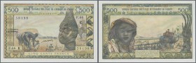West African States: 500 Francs ND West African States letter ”K” for SENEGAL P. 702k, in crisp original condition, fresh fench banknote paper, origin...