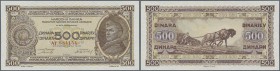 Yugoslavia: 500 Dinars 1946 P. 66 in crisp original condition: UNC.