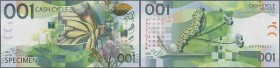Testbanknoten: Test Note KBA Giori SWITZERLAND ”001 Cash Cycle”, very colorful note with many different security features and individual serial number...
