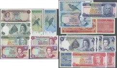 French Afars & Issas: set of 20 notes containing: Bermuda 5 Dollars 1996 P. 41 (UNC), 5 Dollars 1989 P. 35 (UNC), 5 Dollars 1981 P. 24 (aUNC), 2 Dolla...