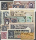 Italy: very big lot of about 1750 banknotes of many different issues of italian currency, containing the following Pick numbers in different qualities...