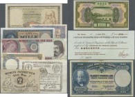 Italy: Huge collectors book with 122 Banknotes Italy, Italian Occupation Territories and Italian influenced notes from 1798 - 1994, comprising for exa...