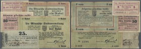 Latvia: Set with 20 pcs. Notgeld, comprising for example Libau City Government, Riga City Government, Mitau Stadtverwaltung and some German notes AMC ...