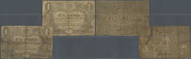 Deutschland - Altdeutsche Staaten: Großherzogl. Hessische Staatsschulden-Tilgungscasse 1 Gulden 1854 und 1 Gulden 1855, PiRi A112, A115, beide in star...