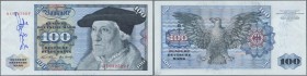 Deutschland - Bank Deutscher Länder + Bundesrepublik Deutschland: 100 DM 1970, Ro.273 mit Handsignatur von Jose Lopez, dem Stecher bei Giesecke & Devr...