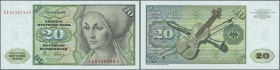 Deutschland - Bank Deutscher Länder + Bundesrepublik Deutschland: 20 DM 1980 Ersatznote Serie ZE/C, Ro.287b in perfekt kassenfrischer Erhaltung. Sehr ...