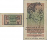 Deutschland - Sonstige: set von 3 Reichsbanknoten zu 1000 Mark 1922 (2x) und 20000 Mark 1923 mit antisemitischem Überdruck auf der Rückseite (Judaika)...