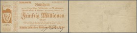 Deutschland - Notgeld - Bayern: Königsberg (Bayern), Fränkische Isolierrohr- u. Metallwaren-Werke Gebr. Kirchner, 50 Mio. Mark, 2.10.1923, Erh. III