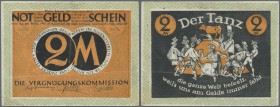 Deutschland - Notgeld - Rheinland: Düsseldorf, Die Vergnügungskommission, 2 Mark, 28.12.1921, Erh. II-