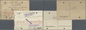 Deutschland - Notgeld - Sachsen-Anhalt: Bitterfeld, Heinrich August Pilz GmbH, 2 Mark, 14.8.1914, Wertzeile rot, auf sämischer Geschäftskarte (evtl. N...