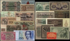 Deutschland - Sonstige: Riesige Sammlung deutscher Banknoten ab dem Kaiserreich mit mehr als 9000 Banknoten, einige Sorten in größeren Quantitäten in ...