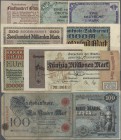Deutschland - Sonstige: Große Schachtel mit mehr als 1300 Banknoten Deutsches Reich bis Bundesrepublik und Länderbanknoten mit einem kleinen Teil Ausl...
