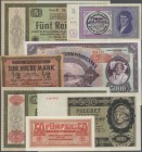 Deutschland - Sonstige: Hochwertiges Sammelalbum mit 57 Banknoten Deutsches Reich und Nebengebiete, sowie einige russische Ausgaben Briefmarkengeld un...