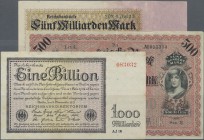 Deutschland - Sonstige: Sammelalbum und beigelegte Tüte mit zusammen 223 Banknoten Deutsches Reich, davon viele mehrfach, ohne große Besonderheiten, d...