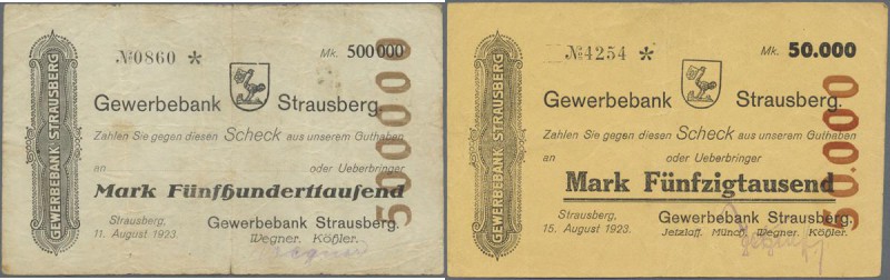 Deutschland - Notgeld: Hochinflation, Mappe mit 100 verschiedenen Scheinen aus B...