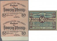 Deutschland - Notgeld - Bayern: Kleingeldscheine, fettes altes und ursprüngliches Notgeldalbum mit fast 1100 alphabetisch sortierten Kleingeldscheinen...