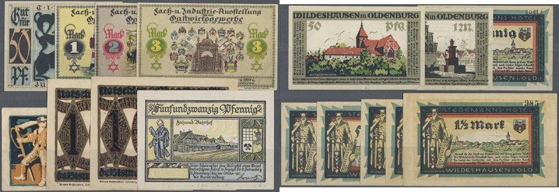 Deutschland - Notgeld - Niedersachsen: Alphabetisch angelegte Sammlung von 1164 ...