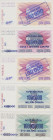 Bosnia - Herzegovina 100000 Dinara, 1.9.1993, UNC, P34a, BNB B134a; 100000 Dinara, 10.11.1993, UNC, P34b, BNB B134b; 1000000 Dinara (counterfeit), 10....