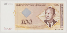 Bosnia - Herzegovina 100 Convertible Mark, ND (1998), UNC, P69a, BNB B213a 

Estimate: 130-160