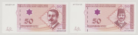 Bosnia - Herzegovina 50 Convertible Mark, 2008, UNC, P76b, BNB B220b; 50 Convertible Mark, 2008, UNC, P77b, BNB B221b 

Estimate: 120-150