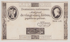 France 25 Livres, 24.10.1792, F/VF, PA67 

Estimate: 40-60