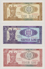 Moldova 1 Leu, 1992, UNC, P5, BNB B105a 5 Lei, 1992, UNC, P6, BNB B106a 10 Lei, 1992, UNC, P7, BNB B107a 

Estimate: 20-30