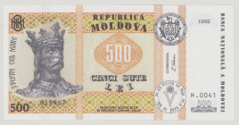 Moldova 500 Lei, 1992, UNC, P17, BNB B115a 

Estimate: 40-50