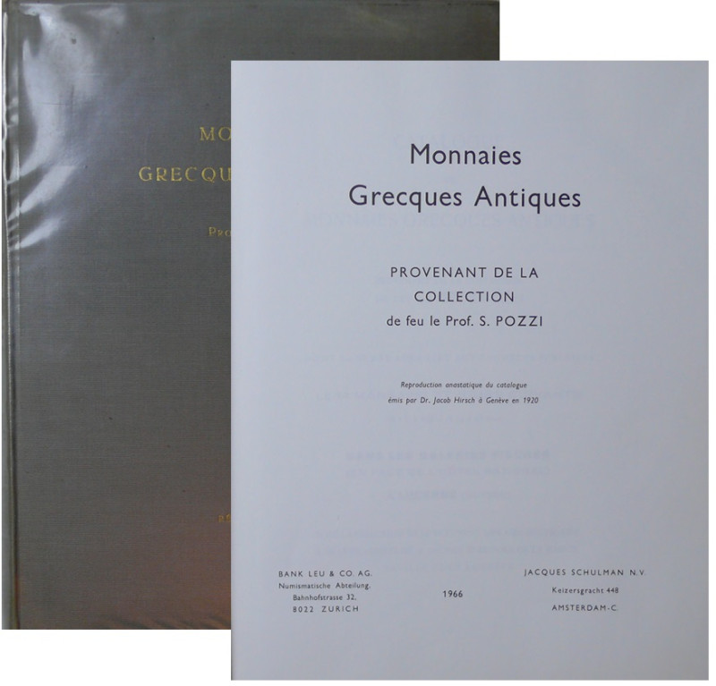Monnaies grecques antiques, Prof. S. Pozzi, réimpression 1966
Réimpression du c...