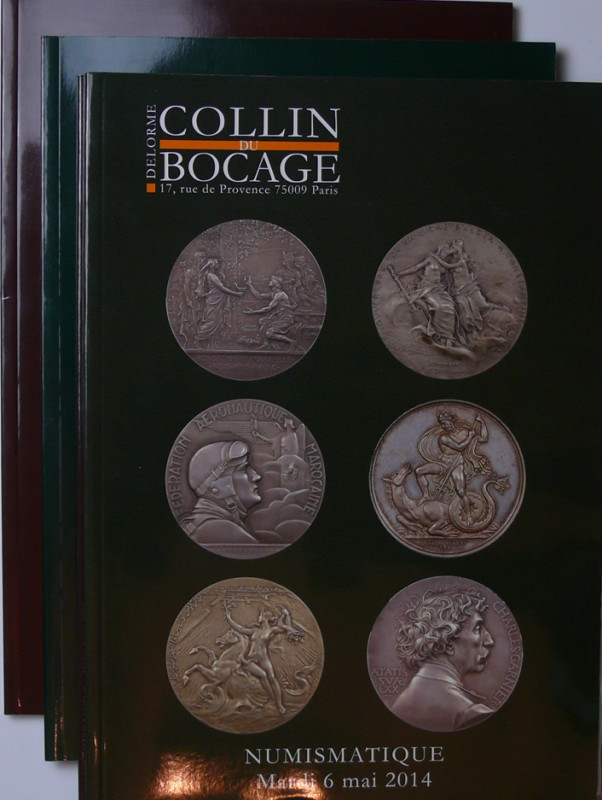 Lot de 5 catalogues de ventes françaises de la Maison Delorme Collin du Bocage
...