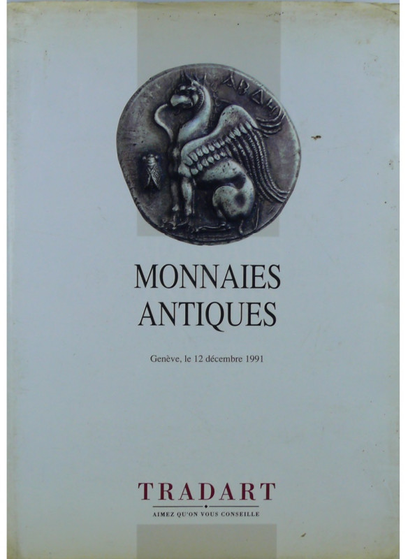 Catalogue de vente, Monnaies antiques provenant de la collection "H.A.", Tradart...