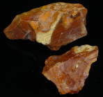 Paléolithique - Vailly (Aisne 02) - Lot de 2 silex
Lot de 2 importants silex taillés de couleur chocolat avec une belle patine. 180 et 95 mm