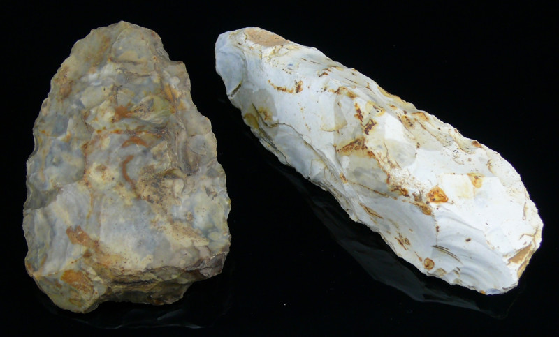 Néolithique - Beauvais (Oise 60) - Lot de 2 silex
Lot de 2 silex dont un biface...